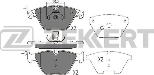 Zekkert BS-2946 - Kit de plaquettes de frein, frein à disque cwaw.fr