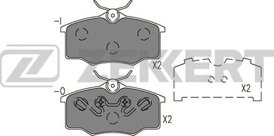 Zekkert BS-2941 - Kit de plaquettes de frein, frein à disque cwaw.fr