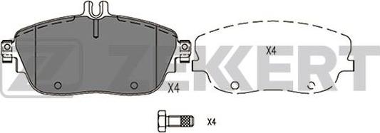 Zekkert BS-2950 - Kit de plaquettes de frein, frein à disque cwaw.fr