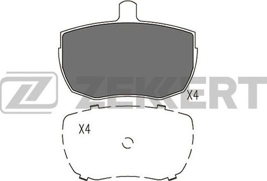 Zekkert BS-2965 - Kit de plaquettes de frein, frein à disque cwaw.fr