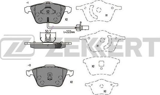 Zekkert BS-2923 - Kit de plaquettes de frein, frein à disque cwaw.fr