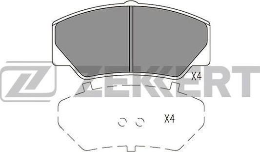 Zekkert BS-2971 - Kit de plaquettes de frein, frein à disque cwaw.fr