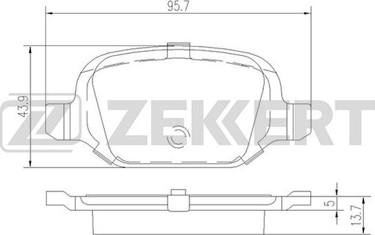 Zekkert BS-2463 - Kit de plaquettes de frein, frein à disque cwaw.fr