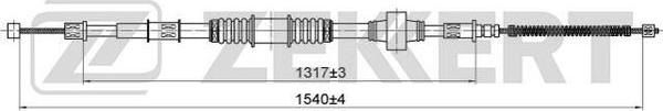 Zekkert BZ-1080 - Tirette à câble, frein de stationnement cwaw.fr