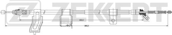 Zekkert BZ-1073 - Tirette à câble, frein de stationnement cwaw.fr