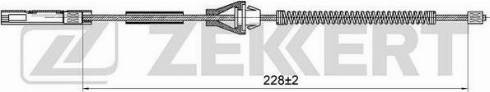 Zekkert BZ-1184 - Tirette à câble, frein de stationnement cwaw.fr