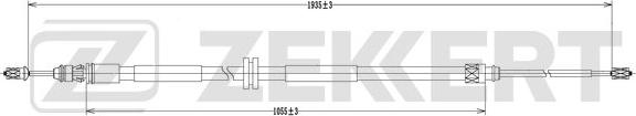 Zekkert BZ-1231 - Tirette à câble, frein de stationnement cwaw.fr