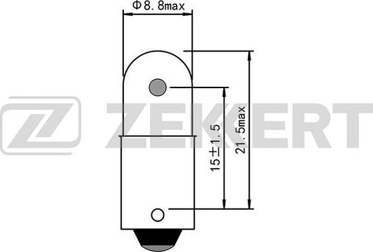 Zekkert LP-1091 - Ampoule, feu éclaireur de plaque cwaw.fr