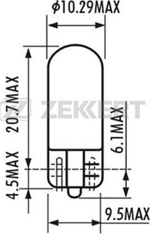 Zekkert LP-1065 - Ampoule, feu clignotant cwaw.fr