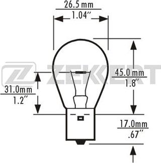 Zekkert LP-1083 - Ampoule, feu clignotant cwaw.fr