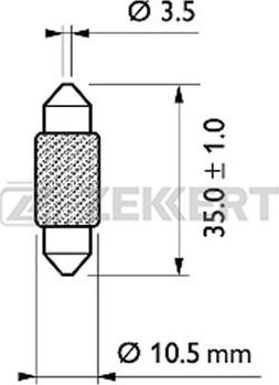 Zekkert LP-1033 - Ampoule, éclairage intérieur cwaw.fr