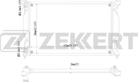 Zekkert MK-1430 - Radiateur, refroidissement du moteur cwaw.fr