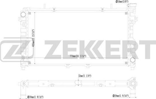 Zekkert MK-1149 - Radiateur, refroidissement du moteur cwaw.fr