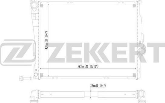 Zekkert MK-1111 - Radiateur, refroidissement du moteur cwaw.fr