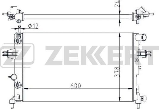 Zekkert MK-1113 - Radiateur, refroidissement du moteur cwaw.fr