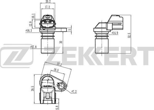 Zekkert SE-4095 - Capteur d'angle, vilebrequin cwaw.fr