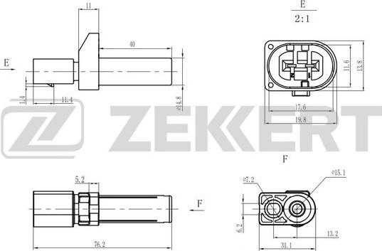 Zekkert SE-4040 - Capteur d'angle, vilebrequin cwaw.fr