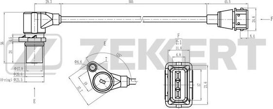 Zekkert SE-4052 - Capteur d'angle, vilebrequin cwaw.fr