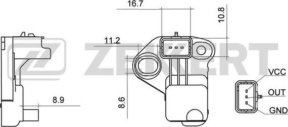 Zekkert SE-4008 - Capteur d'angle, vilebrequin cwaw.fr