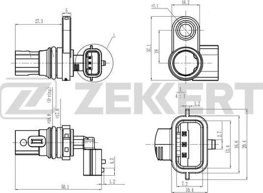 Zekkert SE-4080 - Capteur d'angle, vilebrequin cwaw.fr