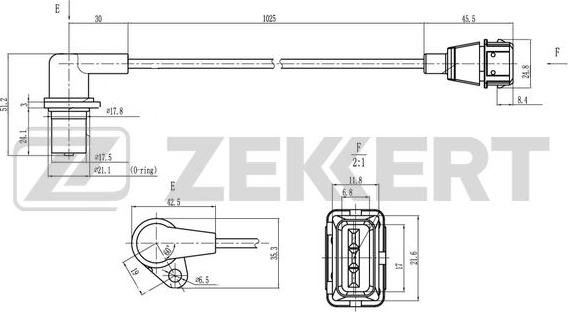 Zekkert SE-4071 - Capteur d'angle, vilebrequin cwaw.fr