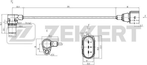 Zekkert SE-4077 - Capteur d'angle, vilebrequin cwaw.fr