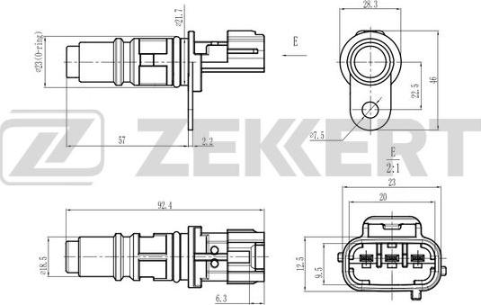 Zekkert SE-5048 - Capteur, position d'arbre à cames cwaw.fr