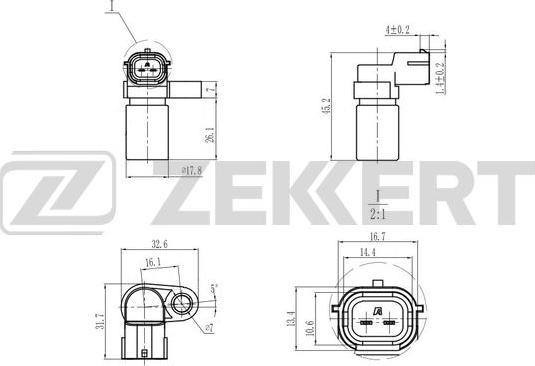 Zekkert SE-5054 - Capteur, position d'arbre à cames cwaw.fr