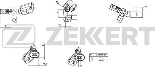 Zekkert SE-6011 - Capteur, vitesse de roue cwaw.fr