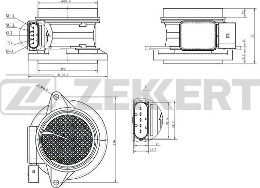 Zekkert SE-1073 - Capteur, pression du tuyau d'admission cwaw.fr