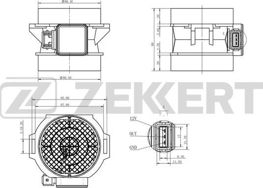 Zekkert SE-2001 - Débitmètre de masse d'air cwaw.fr