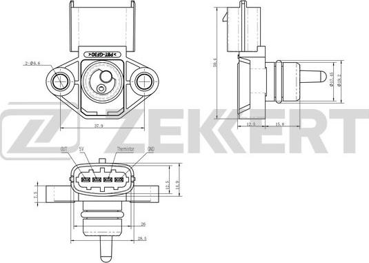 Zekkert SE-2019 - Débitmètre de masse d'air cwaw.fr