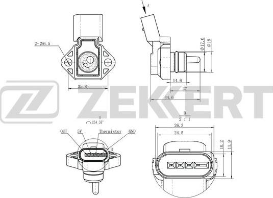 Zekkert SE-2014 - Débitmètre de masse d'air cwaw.fr