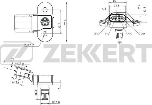 Zekkert SE-2017 - Débitmètre de masse d'air cwaw.fr