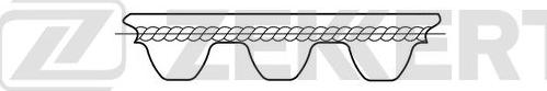 Zekkert ZR-1054 - Courroie de distribution cwaw.fr