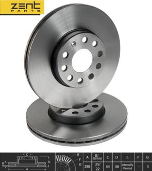 ZENTPARTS Z05951 - Disque de frein cwaw.fr