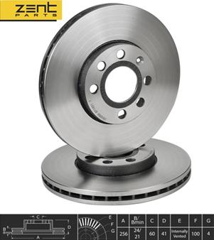 ZENTPARTS Z05980 - Disque de frein cwaw.fr