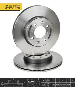 ZENTPARTS Z06048 - Disque de frein cwaw.fr