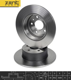 ZENTPARTS Z06077 - Disque de frein cwaw.fr