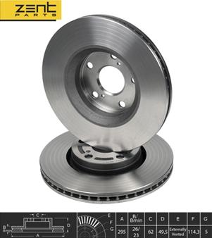 ZENTPARTS Z06245 - Disque de frein cwaw.fr