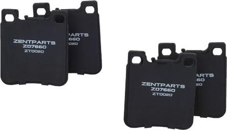 ZENTPARTS Z07660 - Kit de plaquettes de frein, frein à disque cwaw.fr