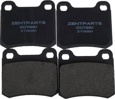 ZENTPARTS Z07661 - Kit de plaquettes de frein, frein à disque cwaw.fr