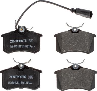 ZENTPARTS Z07345 - Kit de plaquettes de frein, frein à disque cwaw.fr