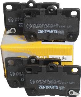 ZENTPARTS Z07386 - Kit de plaquettes de frein, frein à disque cwaw.fr