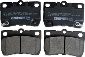 ZENTPARTS Z07386 - Kit de plaquettes de frein, frein à disque cwaw.fr