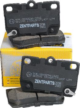 ZENTPARTS Z07386 - Kit de plaquettes de frein, frein à disque cwaw.fr