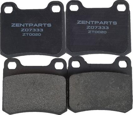 ZENTPARTS Z07333 - Kit de plaquettes de frein, frein à disque cwaw.fr