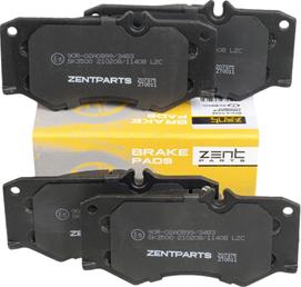 ZENTPARTS Z07375 - Kit de plaquettes de frein, frein à disque cwaw.fr