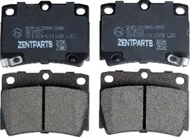 ZENTPARTS Z07291 - Kit de plaquettes de frein, frein à disque cwaw.fr