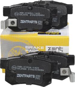 ZENTPARTS Z07263 - Kit de plaquettes de frein, frein à disque cwaw.fr